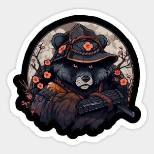 bear samurai Sticker